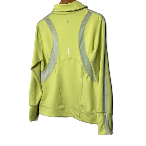 Tangerine Activewear Zip Up Jacket Athletic Track Jacket Bright Lime Green L - Picture 14 of 16